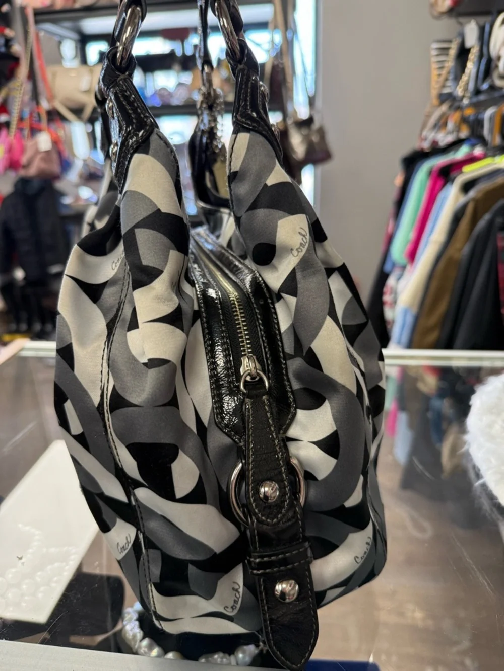 Y2K Coach Madison Op Art Maggie shoulder bag - Picture 6 of 11